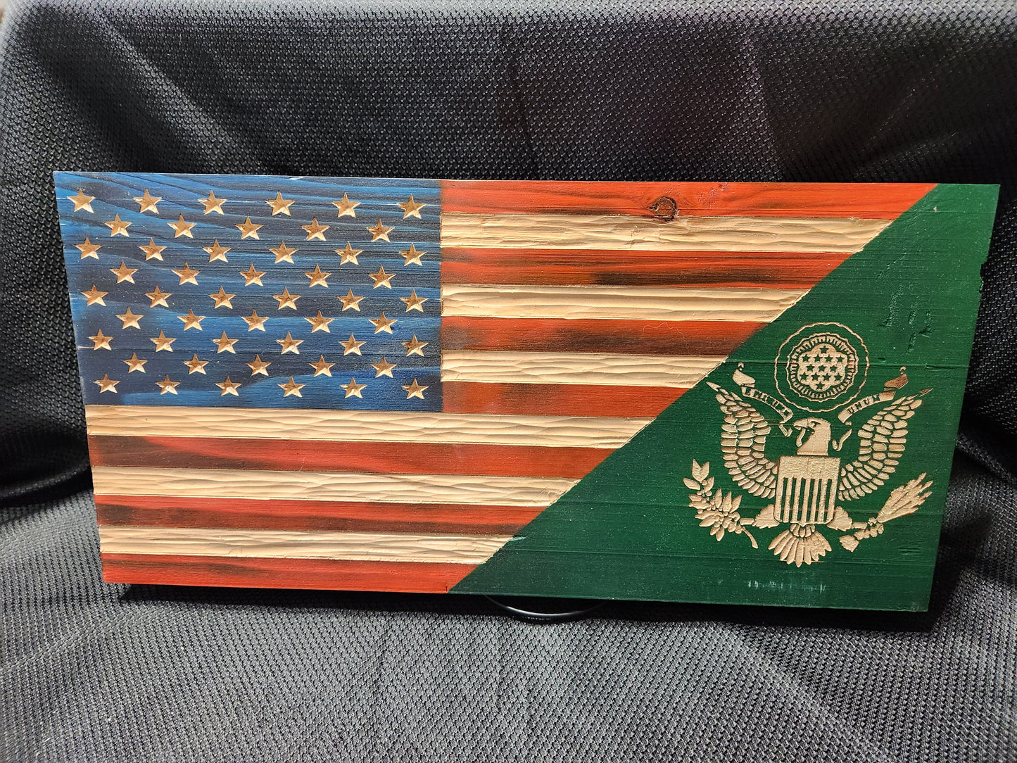 Army Wood American Flag