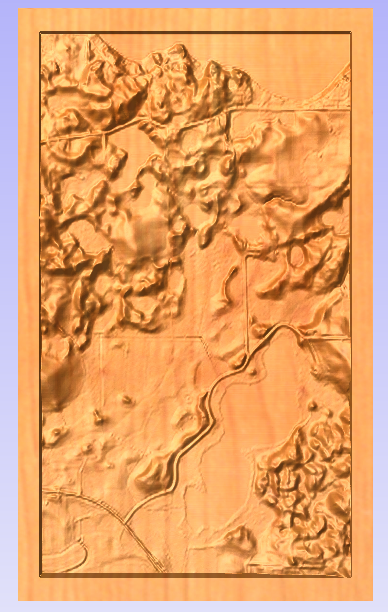 Carved Topo Maps