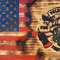 Custom Wood American Flag