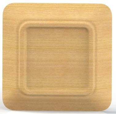 Square Wood Plates