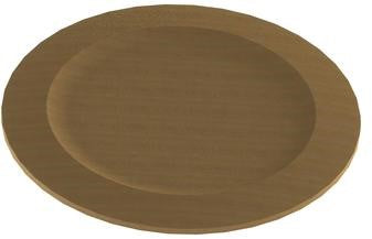 Round Wood Plates