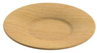 Round Wood Plates