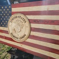 Custom Wood American Flag