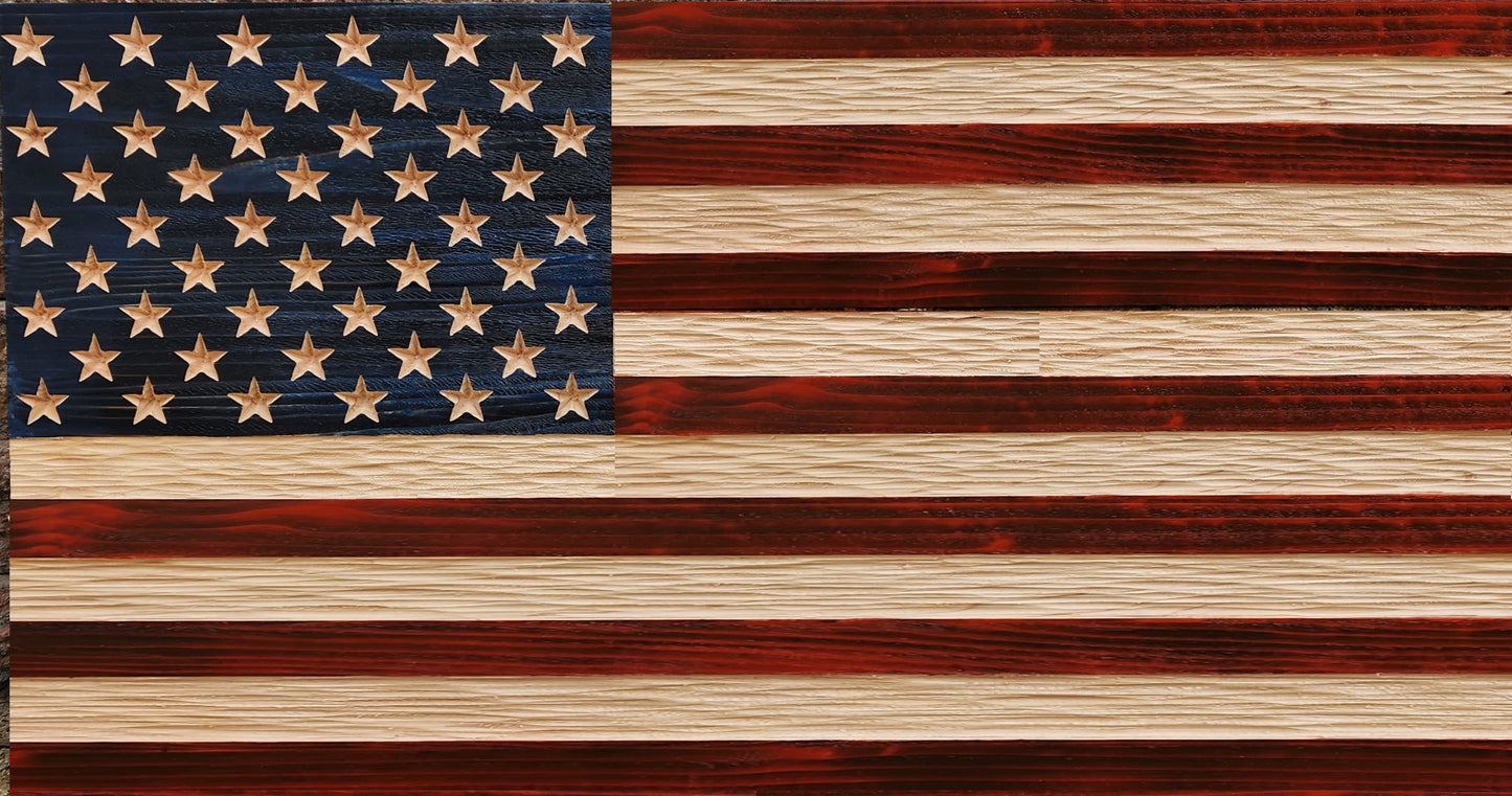 Wood American Flag